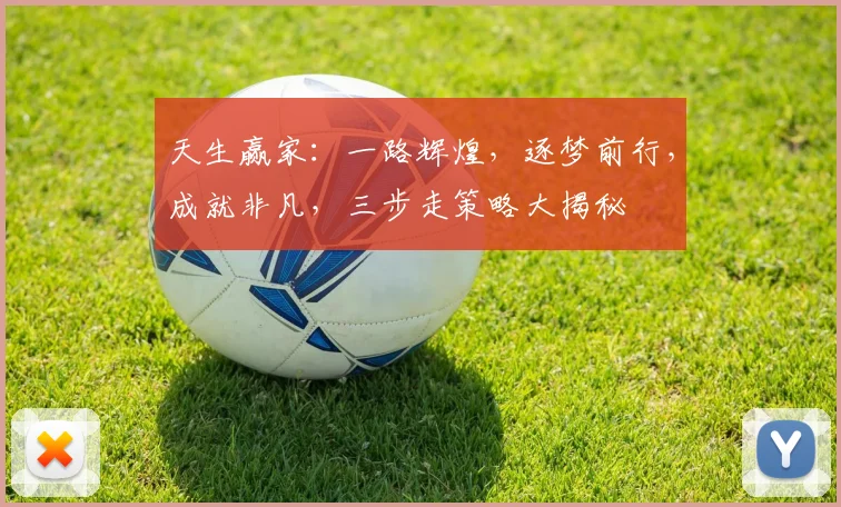 天生赢家：一路辉煌，逐梦前行，成就非凡，三步走策略大揭秘